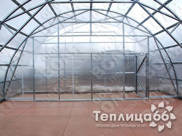 Теплица Фермер-7,5 промышленная длиной от 4,2 м., под сотовый поликарбонат (разборная)